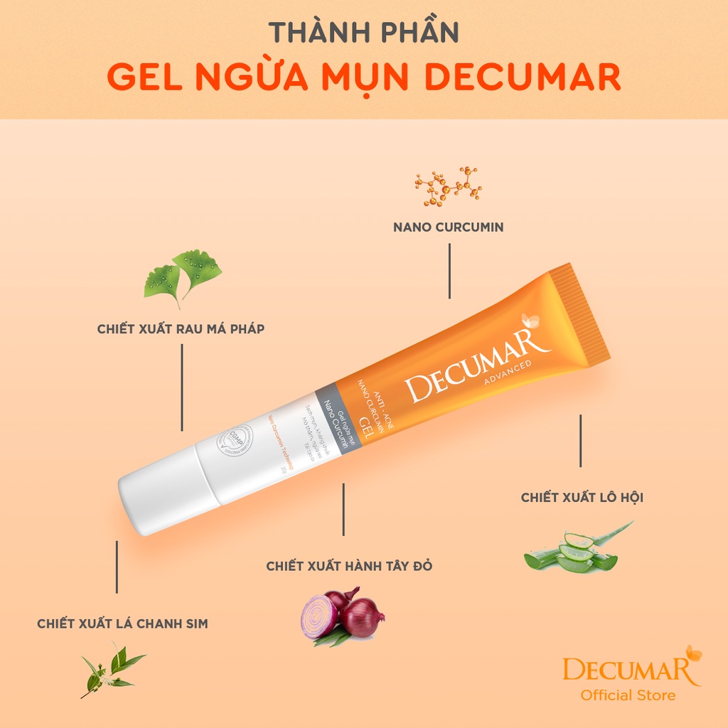 Gel ngừa mụn Nano Decumar Advanced 20g - ngochancosmetics