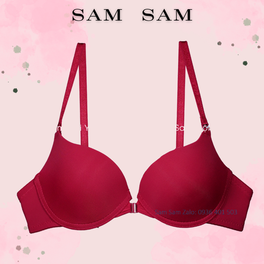 Áo Lót Nữ Cài Trước. Áo ngực cài trước trơn mút dày vừa 3cm nâng ngực