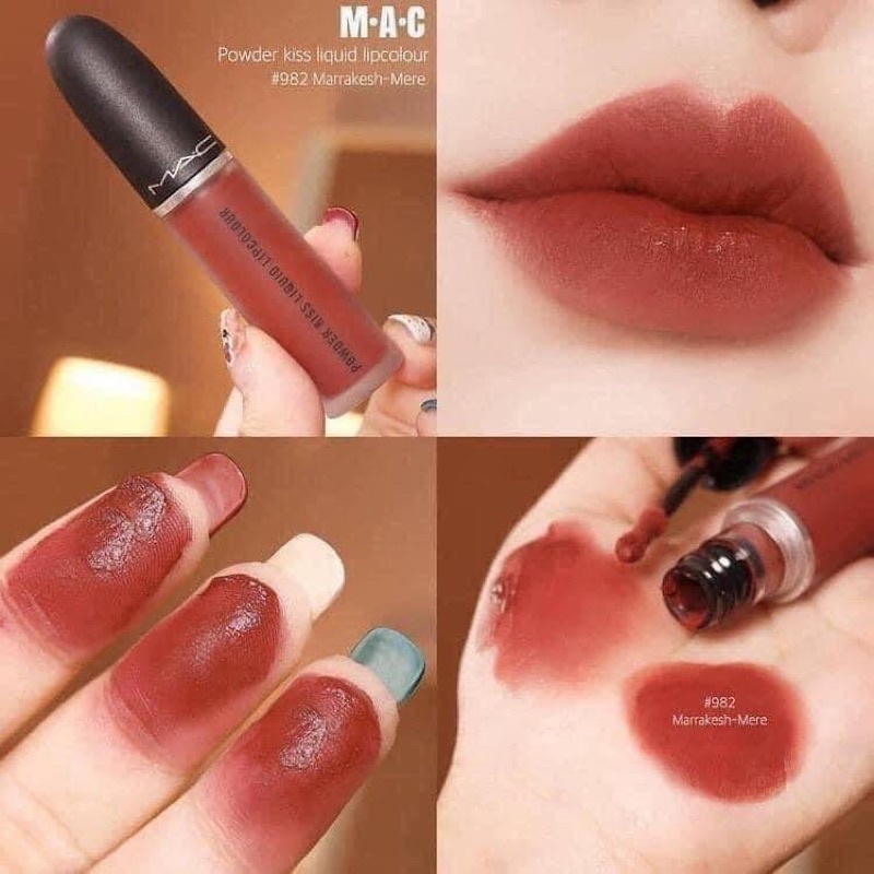 SON MAC POWER KISS LIQUID MÀU 982 MARRAKESH MERE
