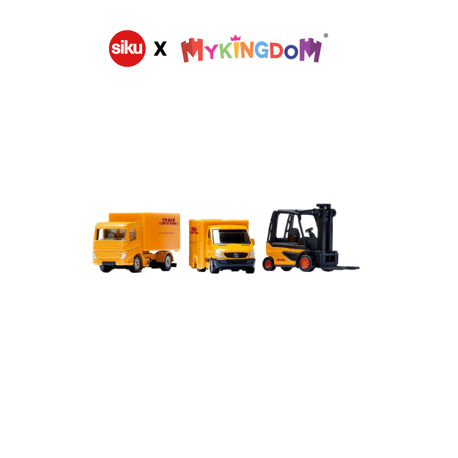 Đồ chơi bộ xe vận chuyển hàng dhl siku 6335