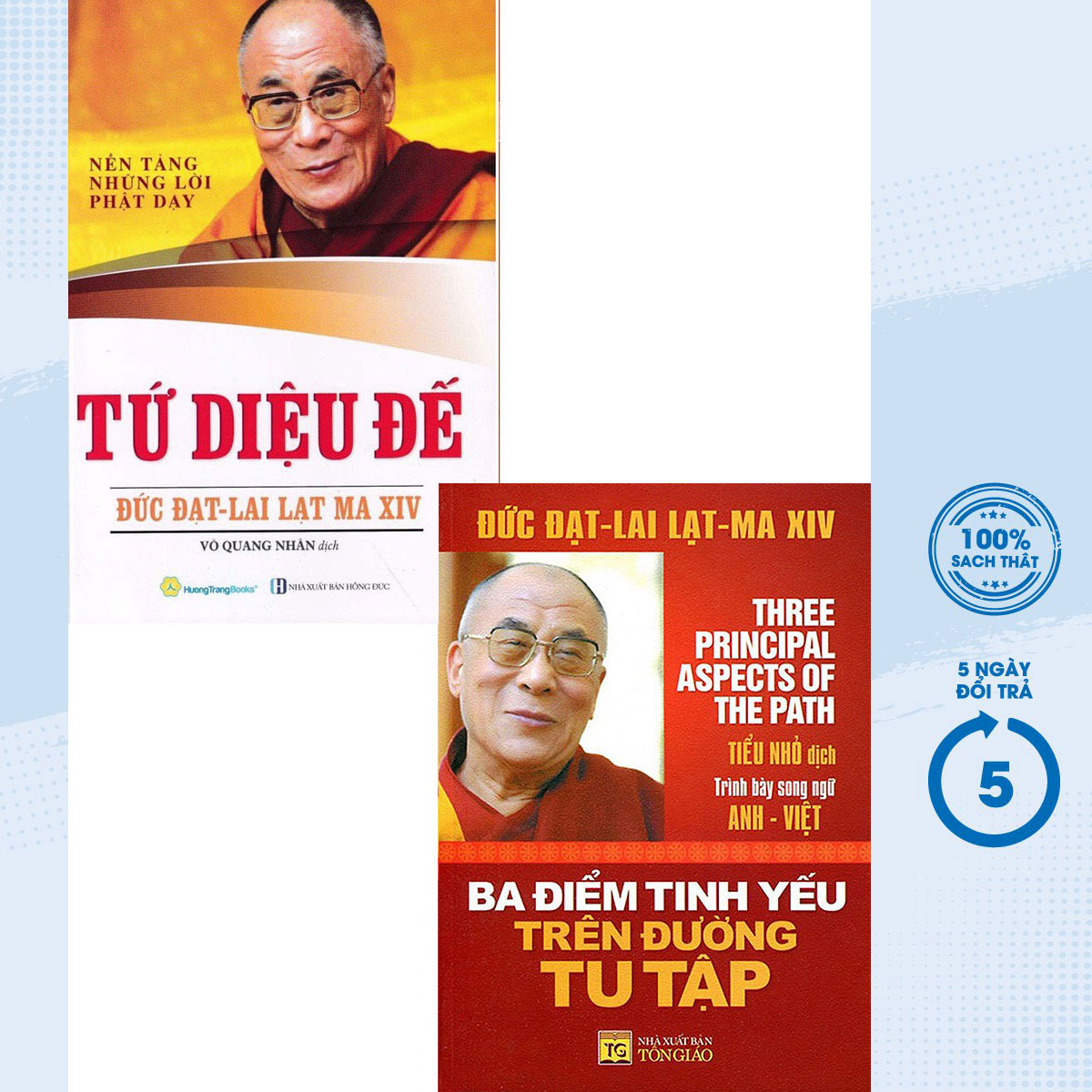 Sách - combo tứ diệu đế + ba điểm tinh yếu trên đường tu tập - qb - newshop