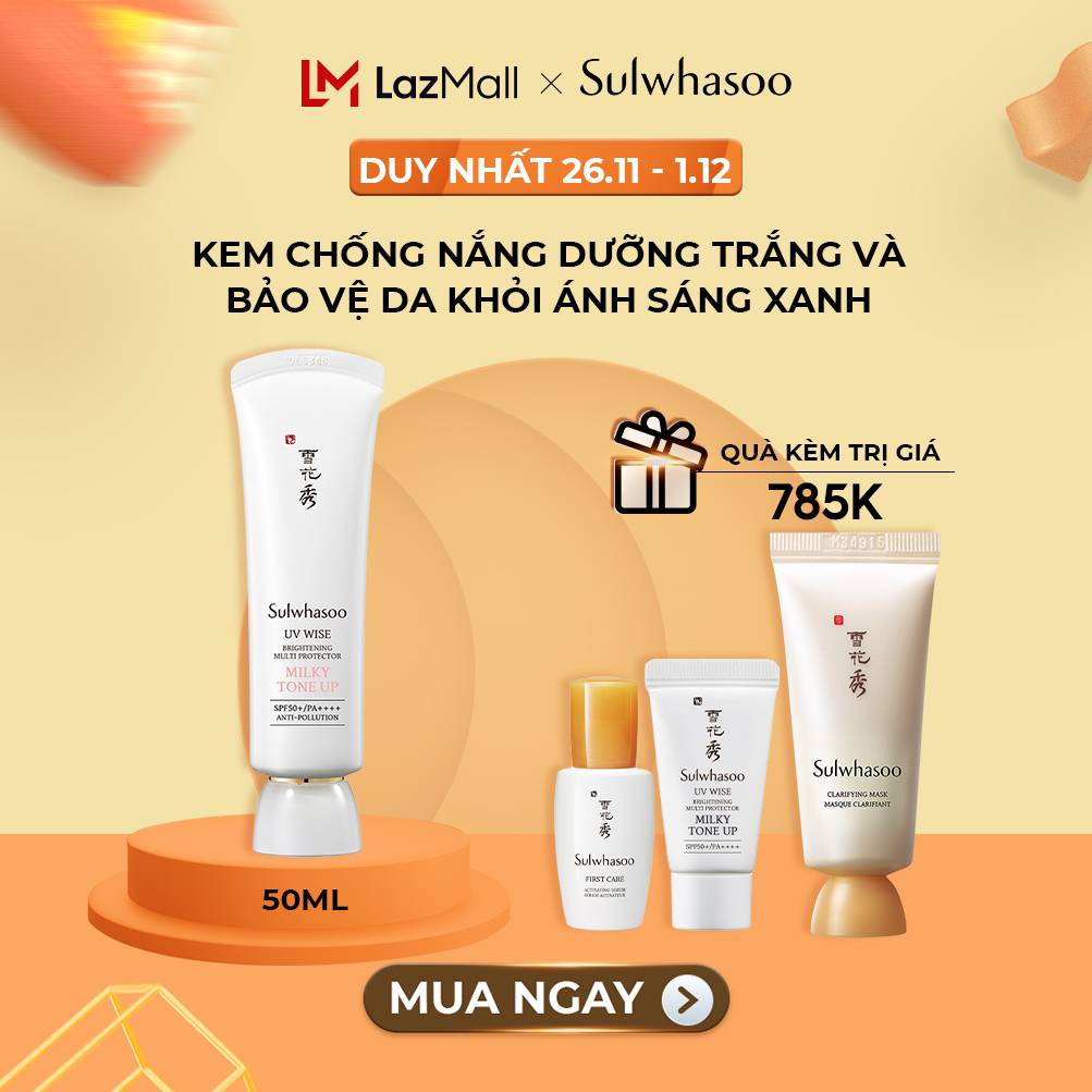 BÁO GIÁ KEM CHỐNG NẮNG BẢO VỆ DA KHỎI BỤI MỊN VÀ Ô NHIỄM MÔI TRƯỜNG D PROGRAM ALLERDEFENSE CREAM 35G | Shopee Lazada Sendo Tiki mới nhất 36 Kem chống nắng dưỡng trắng và bảo vệ da khỏi ánh sáng xanh Sulwhasoo Milky Tone Up UV Wise 50ml