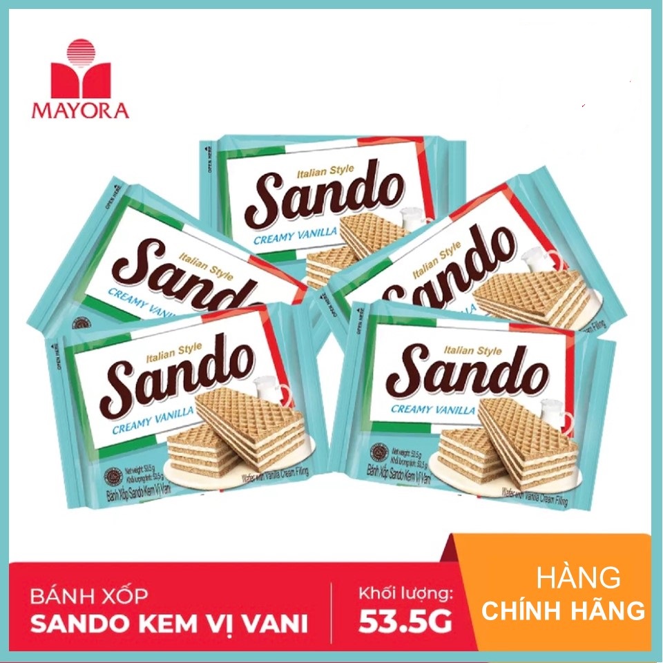 [HCM ship 2h] Bánh xốp Sando Creamy Vani 53.5g