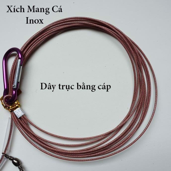 DÂY XÍCH MANG CÁ INOX (10MÓC/DÂY)
