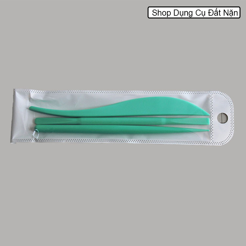 Bộ 3 dụng cụ tạo hình đất sét, đất nặn, bánh kem