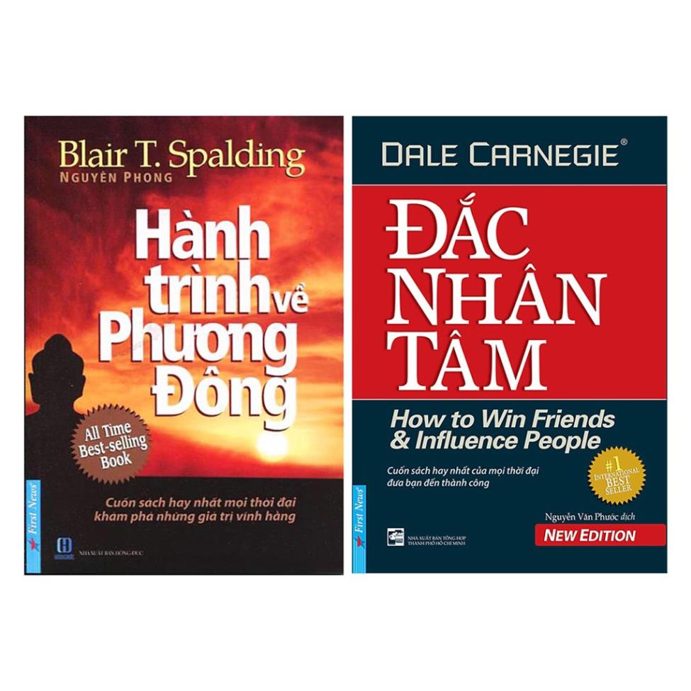 Sách - combo hành trình về phương đông + đắc nhân tâm - first news