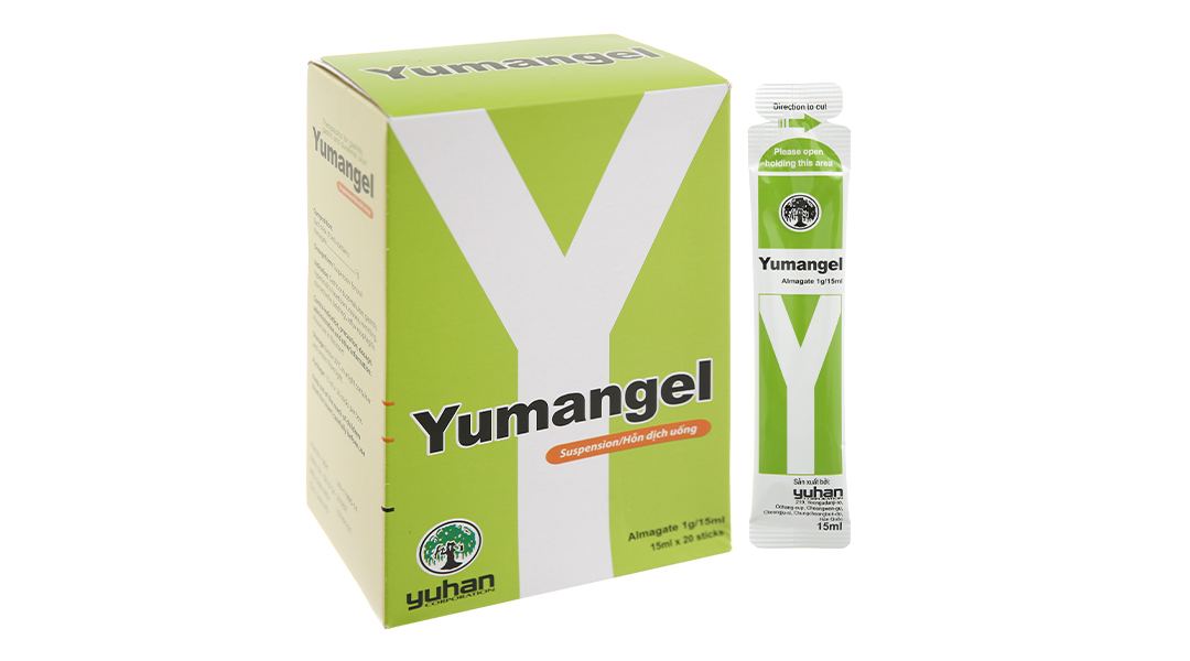 Yumangel hộp 20 gói cải thiện viêm loét dạ dày, tá tràng, ợ nóng, nôn