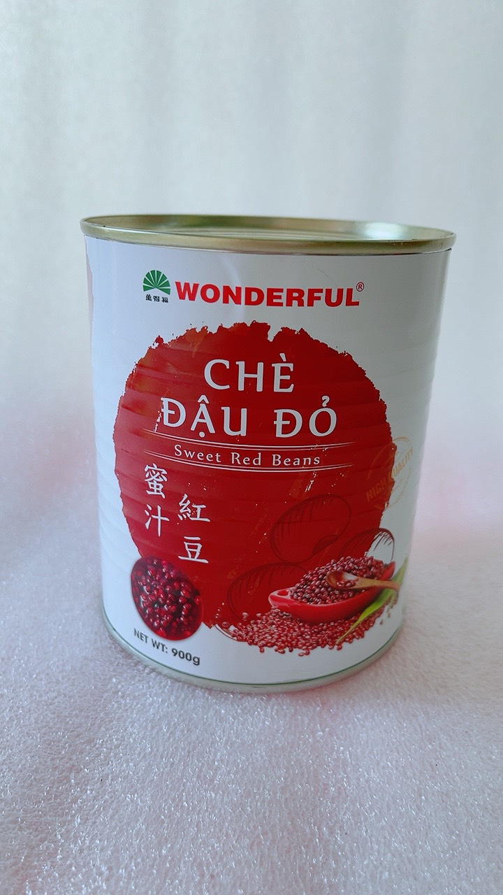 Chè Đậu Đỏ Wonderful Lon 900g