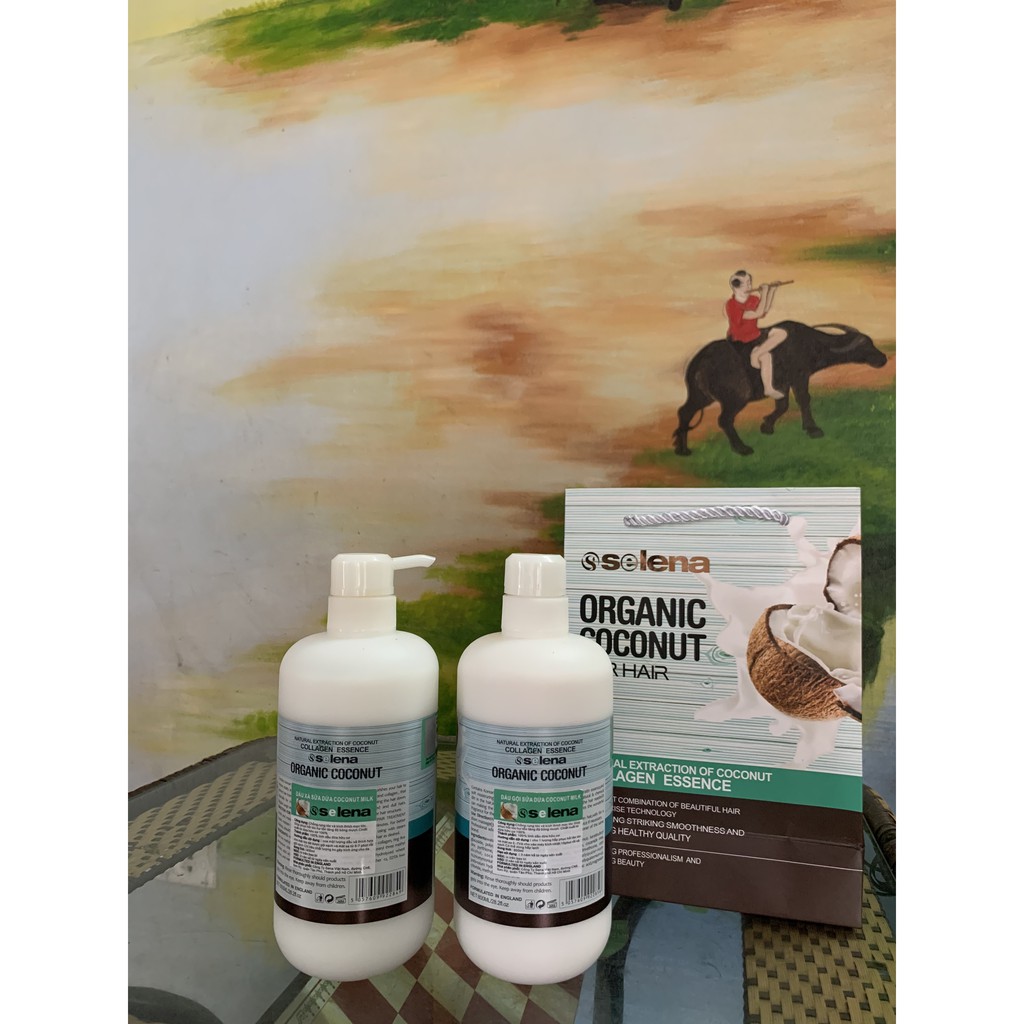 BỘ DẦU GỘI + XẢ DỪA ORGANIC 800ml*2