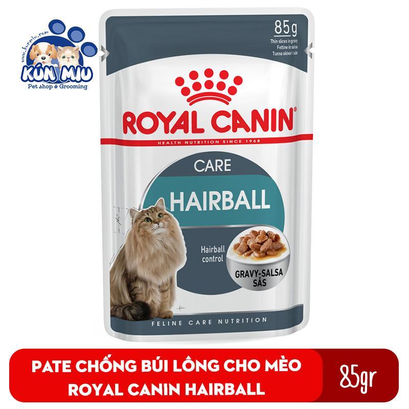 Thức ăn Pate cho mèo tác dụng chống búi lông Royal Canin Hairball 85gr