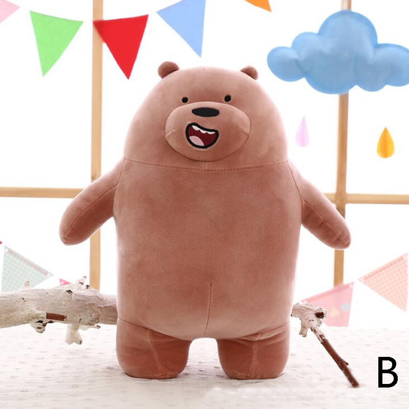 Đồ chơi nhồi bông We Are Bears Đồ chơi nhồi bông mềm 9inch Búp bê nhồi bông We Bare Bear