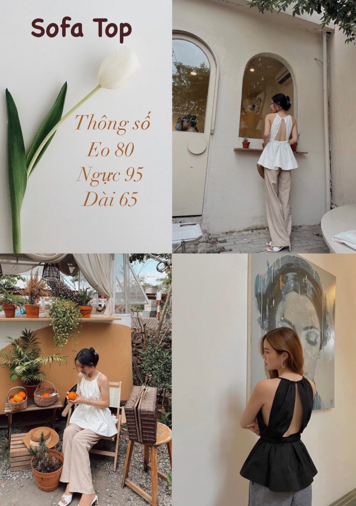 ÁO SƠ MI YÊM CÀI NÚT KHOÉT LƯNG XOÈ
