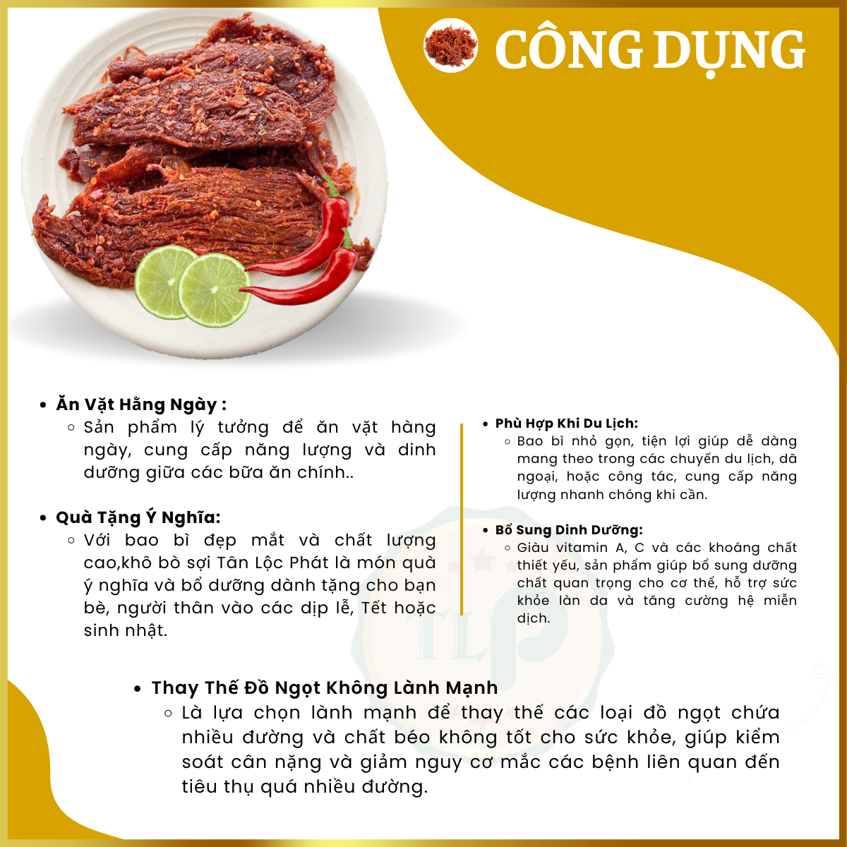 Dried Meat Chunks in Large Jar 250g Rich and Delicious Flavor