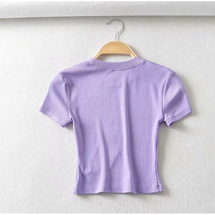 Áo croptop nữ form body tôn dáng thời trang