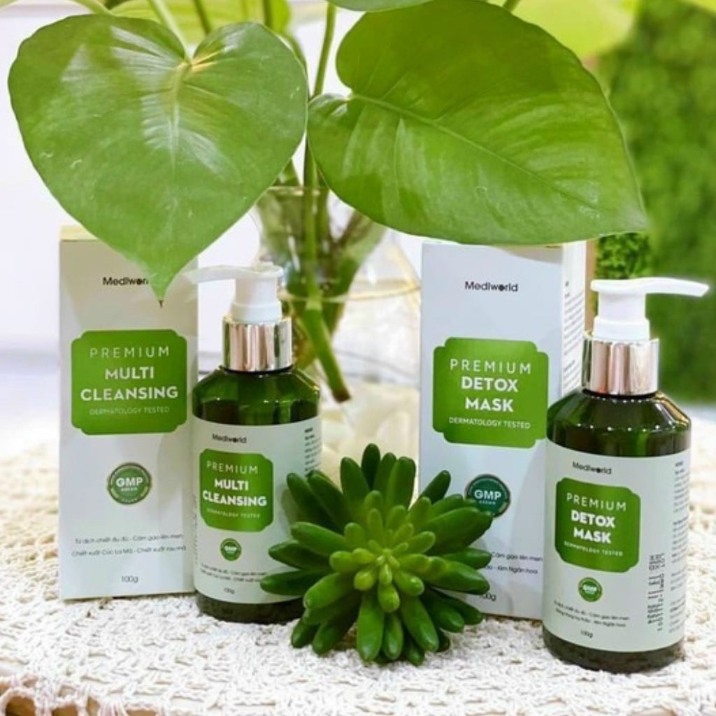 Mặt Nạ Thải Độc Premium Detox Mask 250g Mediworld (Mẫu Mới)