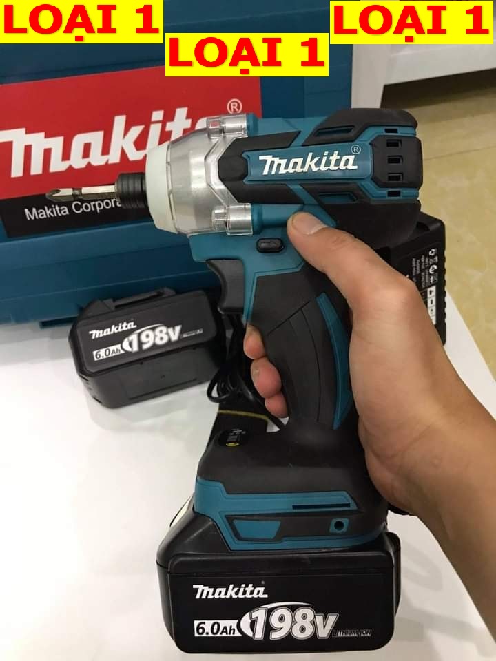 Thân máy chuyên vít makita 188v, mẫu mới 2021 tặng kèm 1 pin, sạc