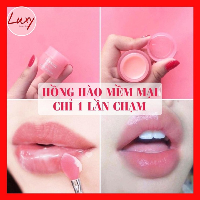 Mặt nạ ngủ môi Laneige 3g - Size mini nhỏ gọn - Siêu mềm môi trị thâm, cam kết hàng đúng mô tả, chất lượng đảm bảo an toàn đến sức khỏe người sử dụng