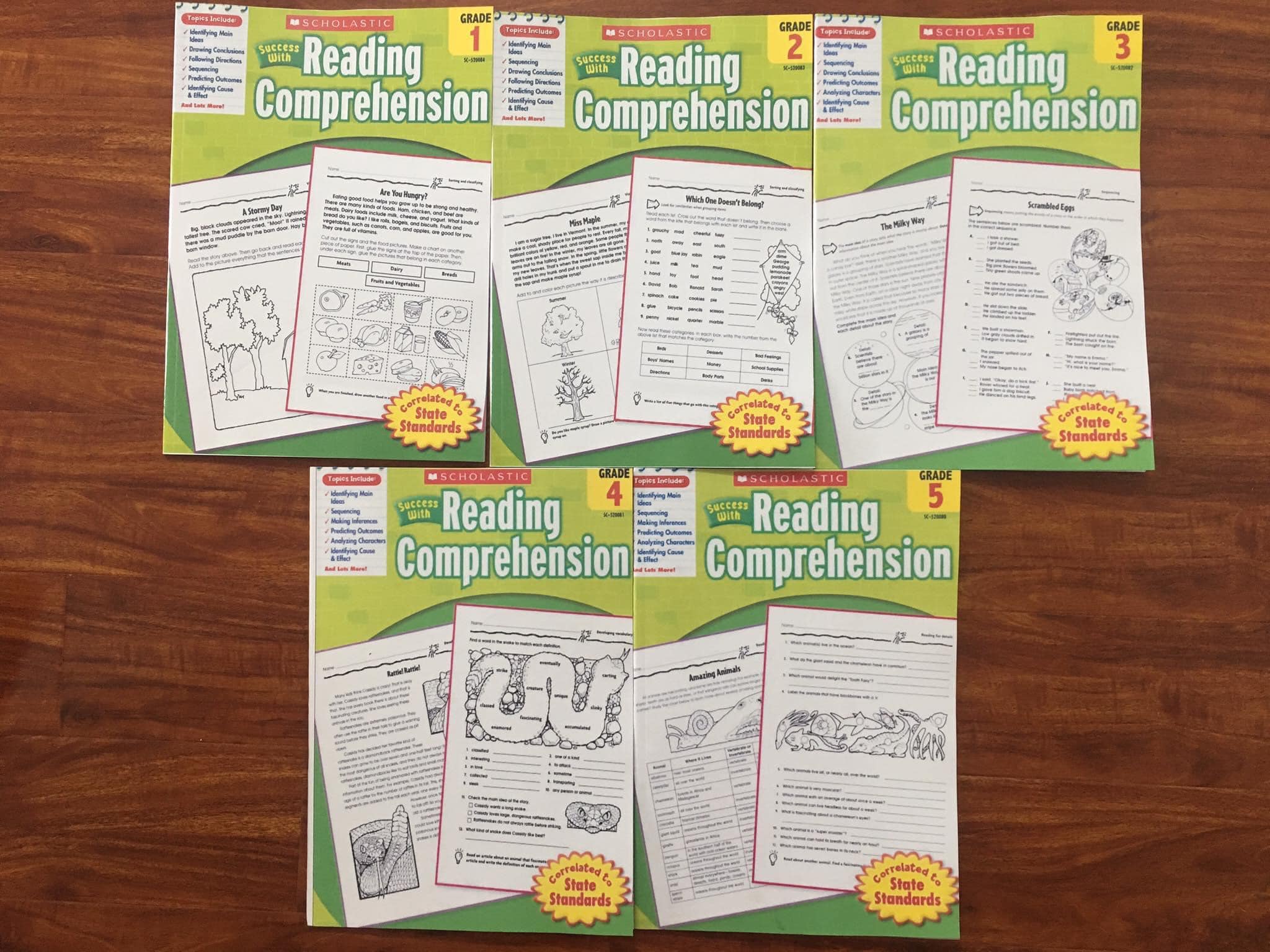 Success with Reading Comprehension 5 cuốn - in laze