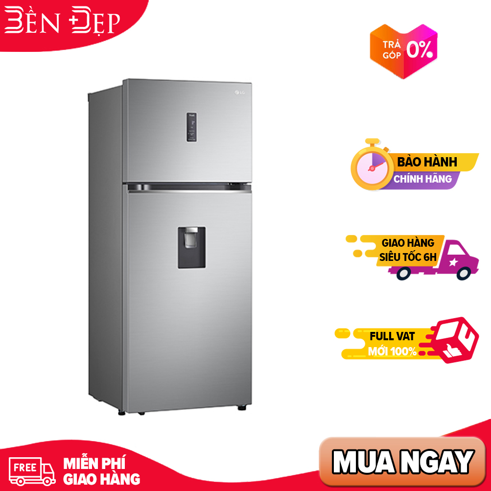 [TRẢ GÓP 0%]Tủ Lạnh LG Inverter 394 Lít GN-D392PSA (Giá áp dụng giao tại HCM, HN& các tỉnh liên hệ shop)