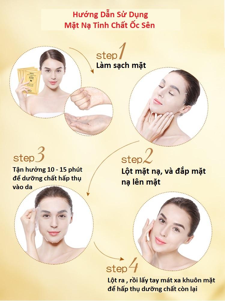 [HCM]Mặt Nạ Làm Trắng Da Tinh Chất Ốc Sên