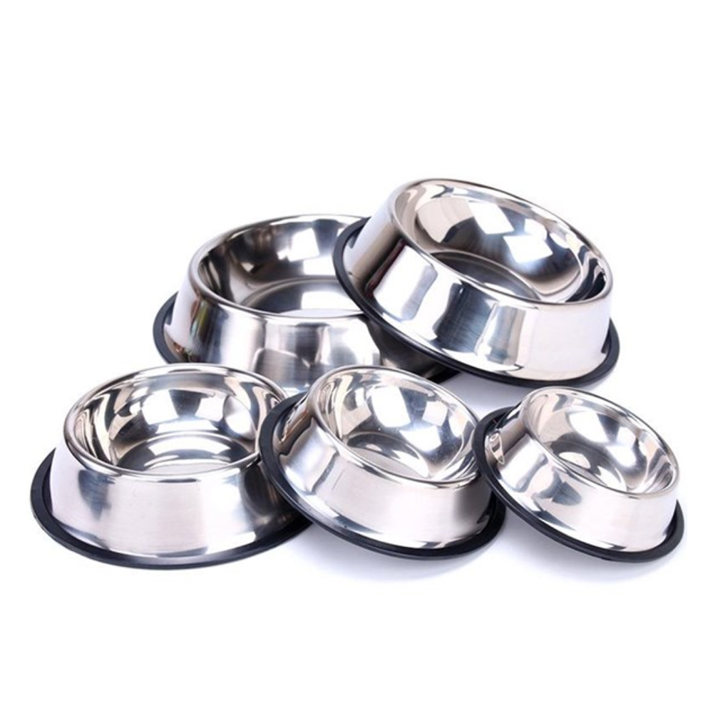 [HOÀN TIỀN 10%]Bát inox chống trượt cho chó mèo Full Size - CutePets
