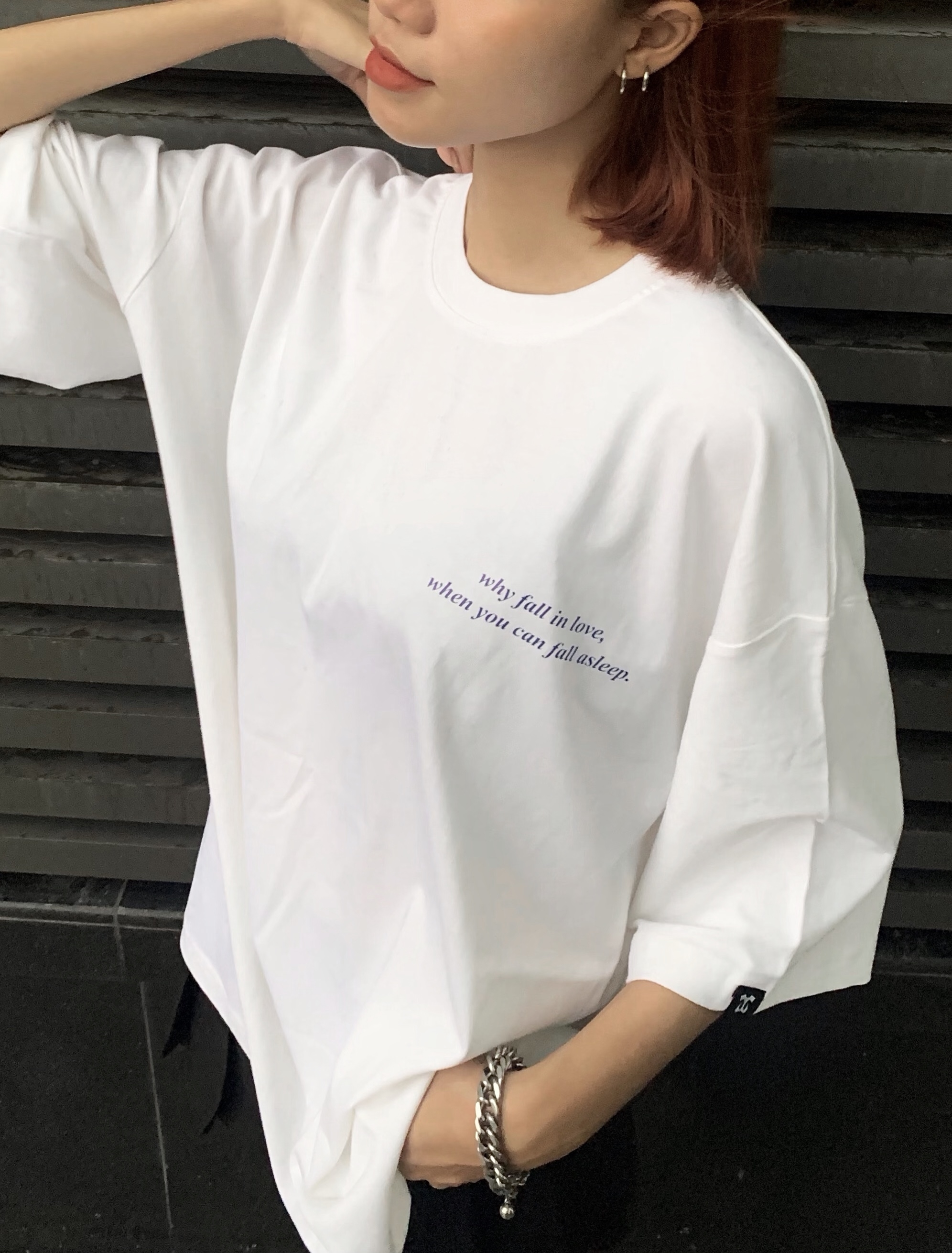 Áo thun Teeworld Why Fall In Love When You Can Fall Asleep Nam Nữ Unisex