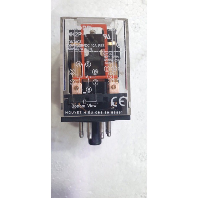 Rơ le relay 220v 8 chân tròn