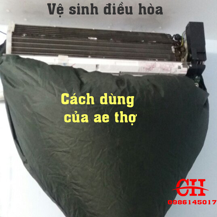 ÁO VỆ SINH MÁY LẠNH 1M7 CÓ ĐUÔI