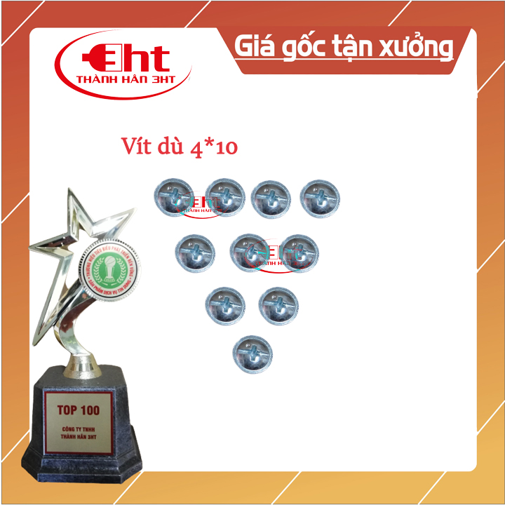 Vít dù bắt nhựa + gỗ 4*10