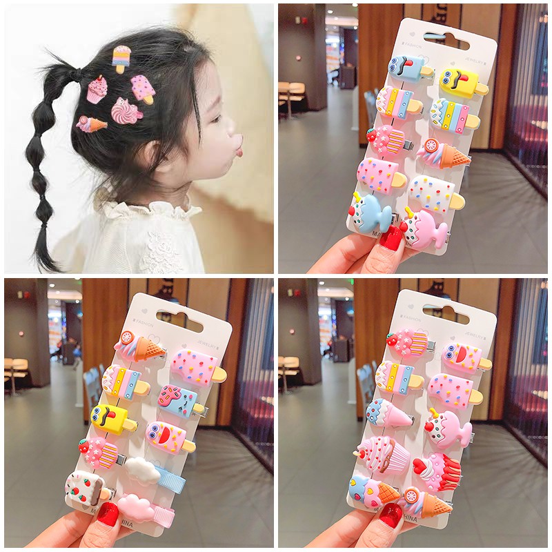 Vỉ 10 Chun Buộc Tóc nhiều hình cho bé