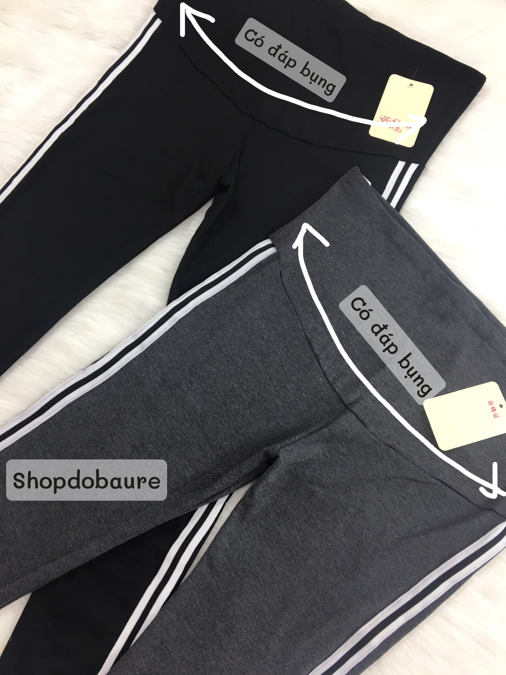 [Hoàn Tiền 6%] Quần bầu legging thể thao chất cotton co giãn mác mèo