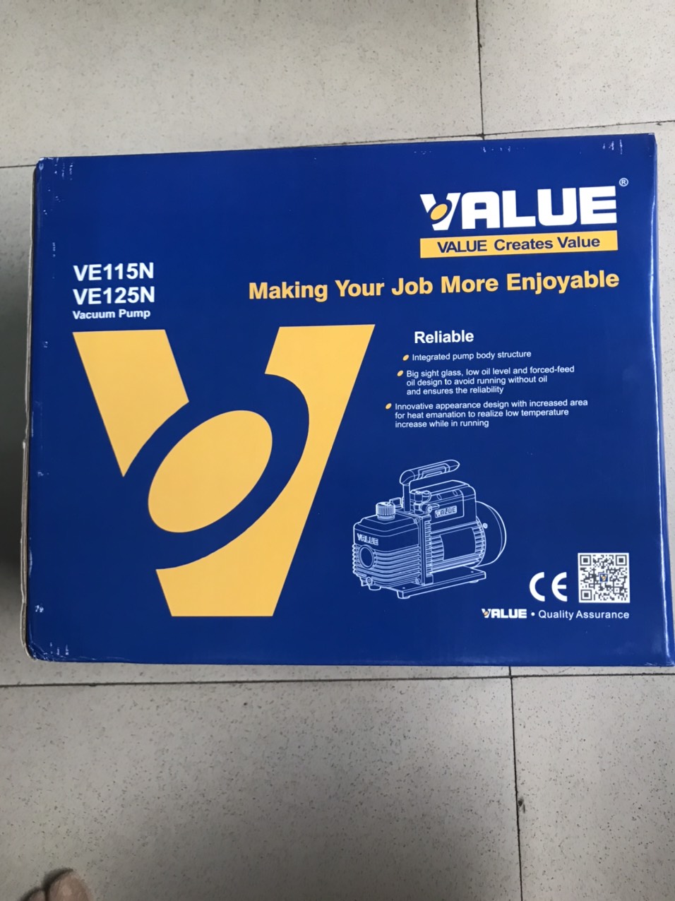 MÁY HÚT CHÂN KHÔNG ĐIỀU HÒA MÁY LẠNH VALUE 2.0 CFM(MODEL: VE115N)