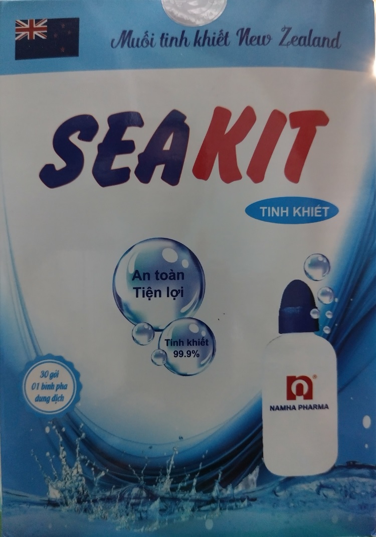 Bình rửa mũi SEAKIT + 30 gói muối