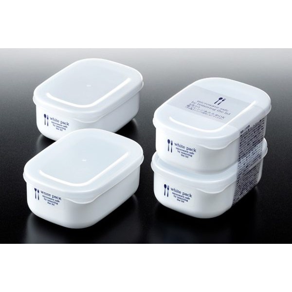 [HCM]Set 2 hộp nhựa đựng thực phẩm White pack 280ml