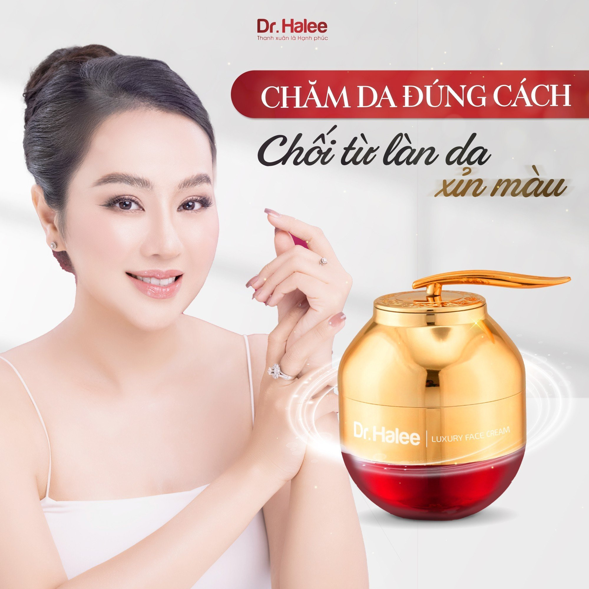 Kem dưỡng trắng hồng da căng bóng Ruby Lựu Đỏ Drhalee