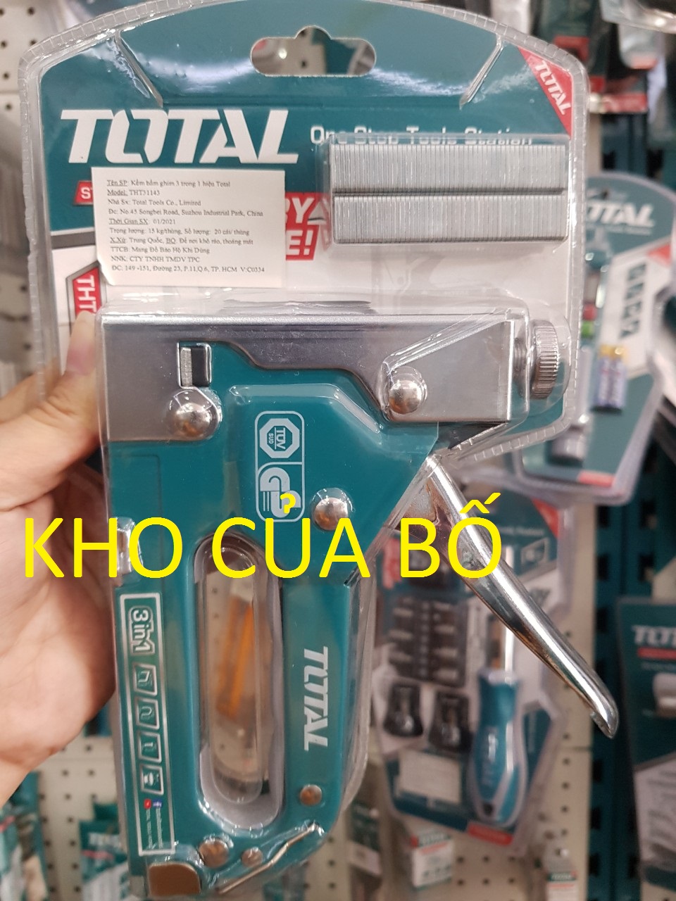 Kềm bấm ghim 3 trong 1 total tht31143