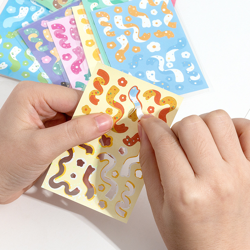 Sticker Cầu Vồng Ruy BĂNG hOA