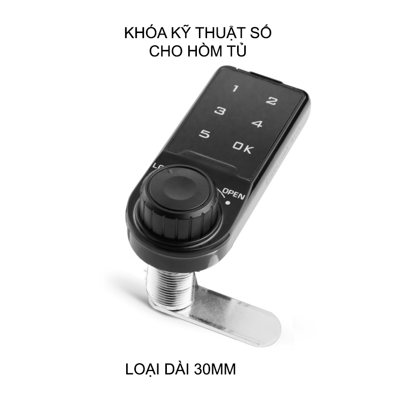 Khóa số điện tử KP-ER cho hòm tủ, ngăn kéo bàn tủ, có thể thay đổi mã số