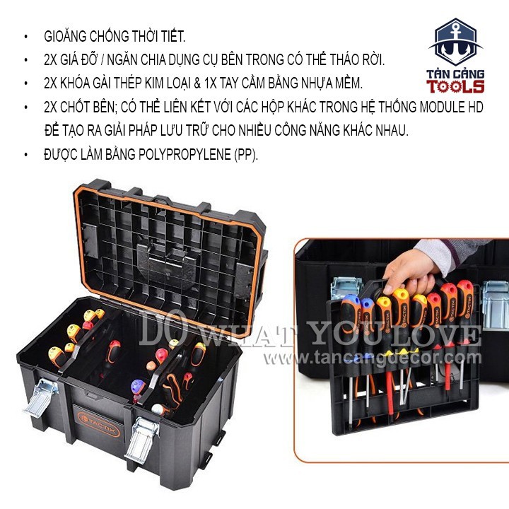 Thùng Đựng Đồ Nghề 20 Inches Tactix 320361
