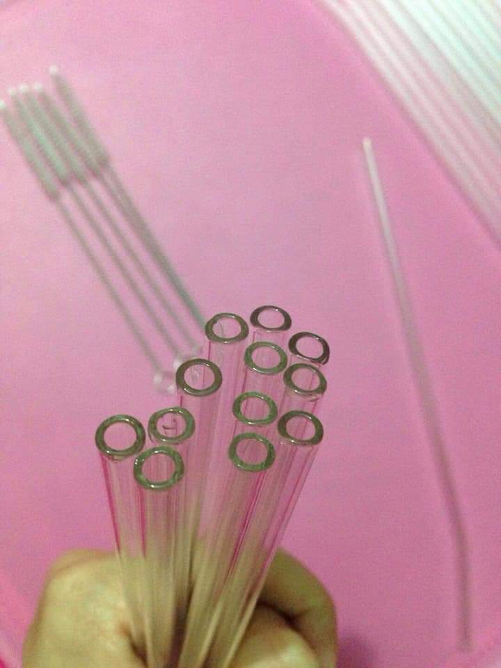 50 ống thủy tinh phi 6,đường kính 6mm chiều dài 19-20cm,ống thủy tinh thổi,thủy tinh chất lượng cao loại tốt