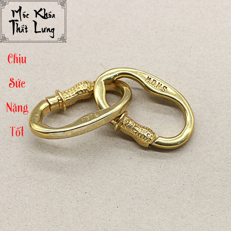 Móc Đồng Thau Treo Thắt Lưng Hạt Đậu