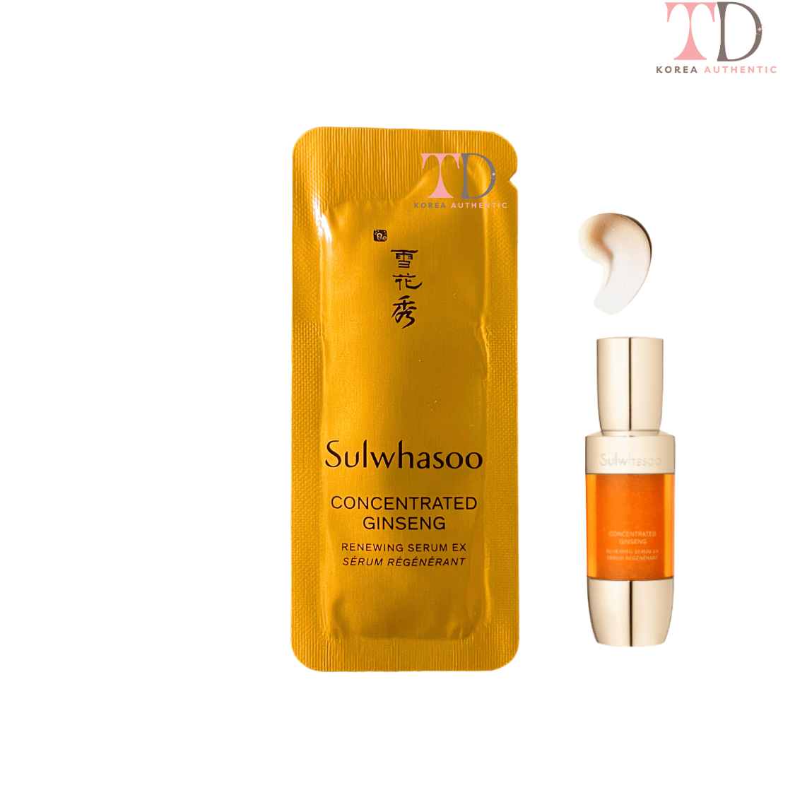 10 Gói Sample Serum Nhân Sâm Cô Đặc Chống Lão Hoá Sulwhasoo Concentrated Ginseng Renewing Serum 1ml tloskorea cũ