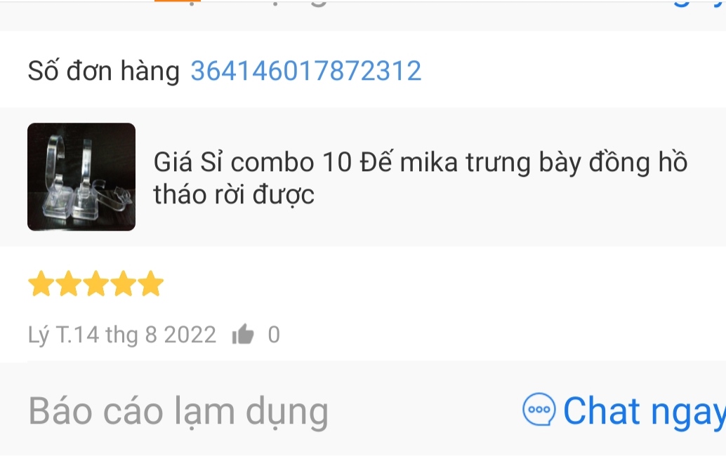 Giá Sỉ 10 Cái Đế mika trưng bày đồng hồ