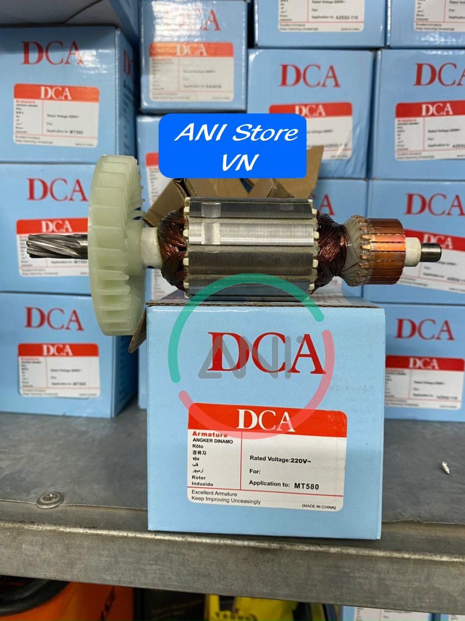 Rotor mài makita 6010 5020 6020 5010 ga6010 ga5020 ga6020 ga5010 dây đồng / tặng chổi than
