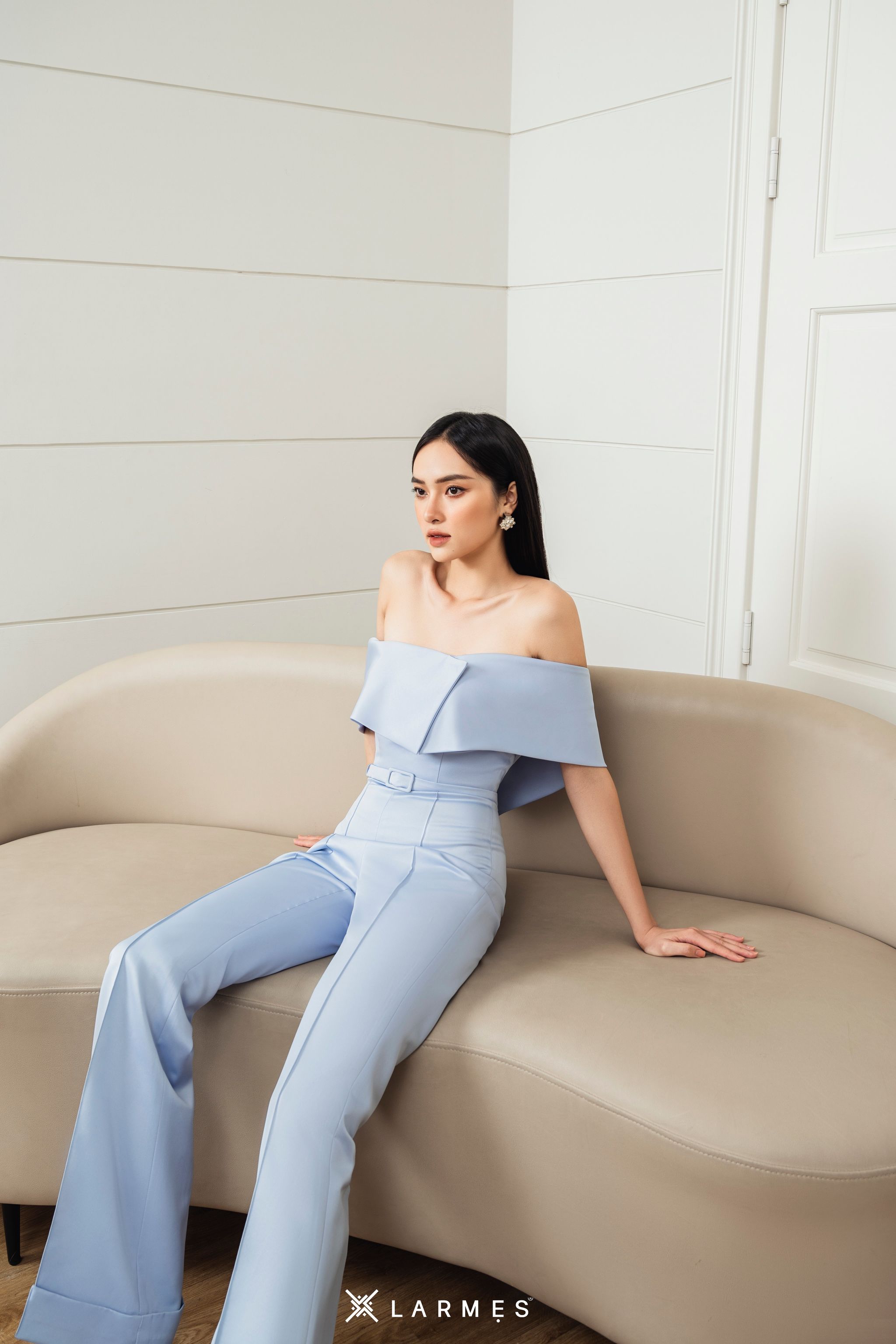 LARMES - Athena Off Shoulder Jumpsuit