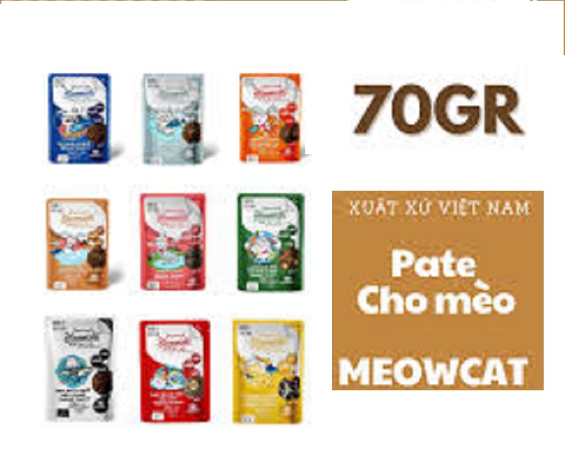 [ pate ] Gói Pate cho mèo Meowcat - 70g