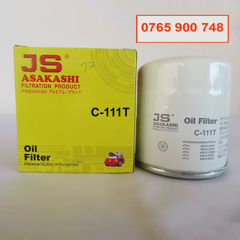 [HCM]Lọc nhớt C111T dành cho xe Toyota Innova 2005 2006 2007 2008 2009 2010 2011 JS Asakashi Nhật
