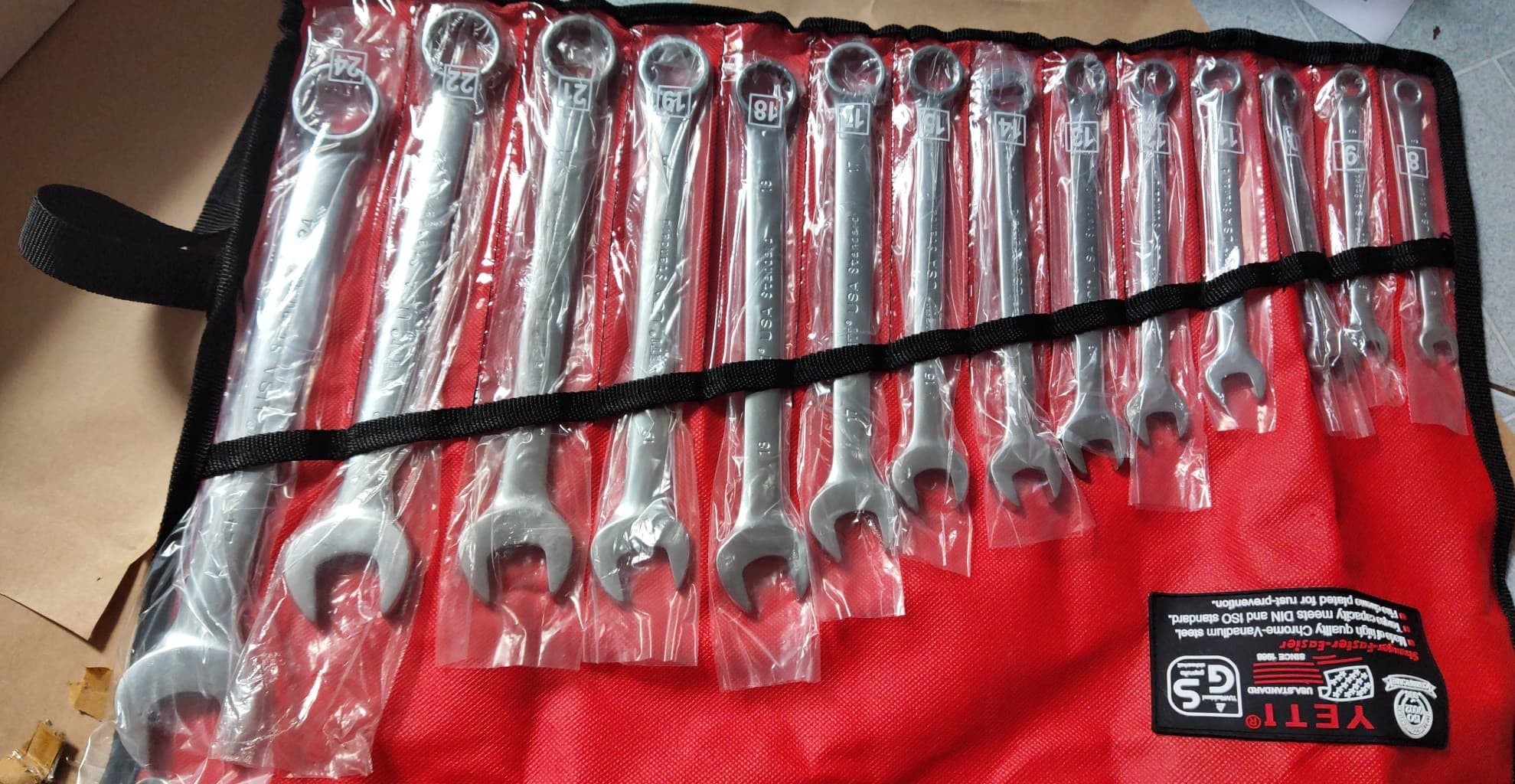 Bộ cờ lê 14 món từ 8-24MM đầy đủ chi tiết