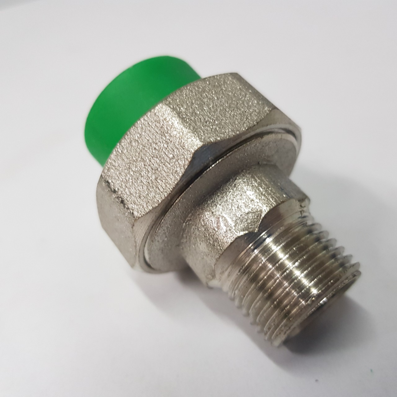 Rắc co ren ngoài 20*1/2 - Xanh PPR -