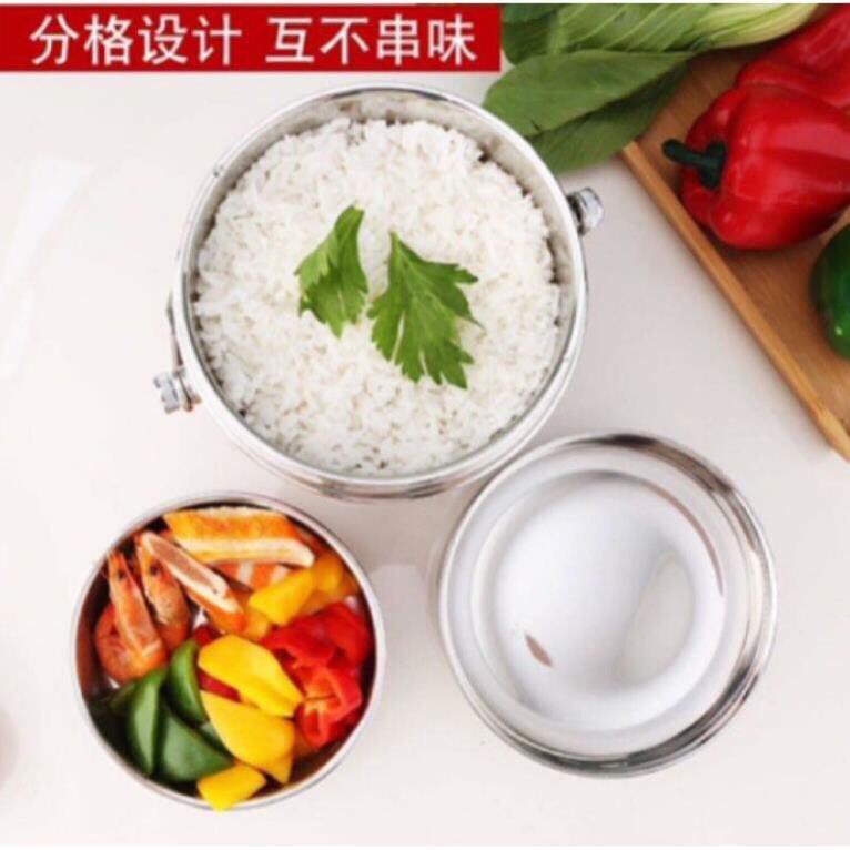 Cặp lồng inox 304 Hàn Quốc, dung tích 1,3L. (MIỄN PHÍ GIAO HÀNG)